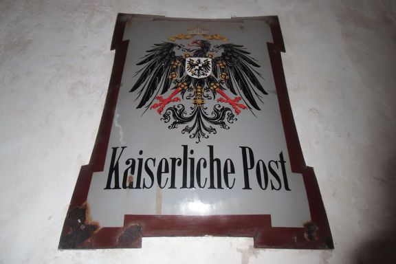 Das deutsche Postmuseum von Lamu, das die Geschichte von 1888 bis 1891 zeigt.