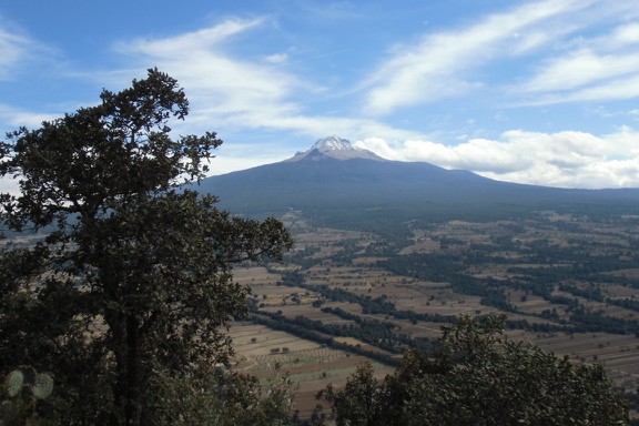 Aussicht auf den Vulkan La Malinche (4461m)