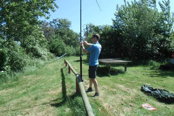 Der ungeduldige OP bei der Antennenmontage